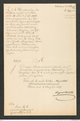 k.k. naturhistorisches Hofmuseum, Intendanzakten 1885-1896 (Hauer), Aktenzahl Z.329/1887, Seite 1